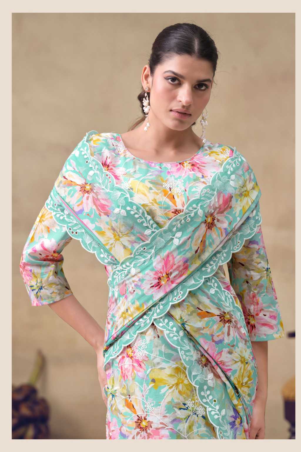 The Heritage Shop Iznik Cotton Salwar Suit Catalog 4 Pcs (3) The Heritage Shop Iznik Cotton Salwar Suit Catalog 4 Pcs - Image 4