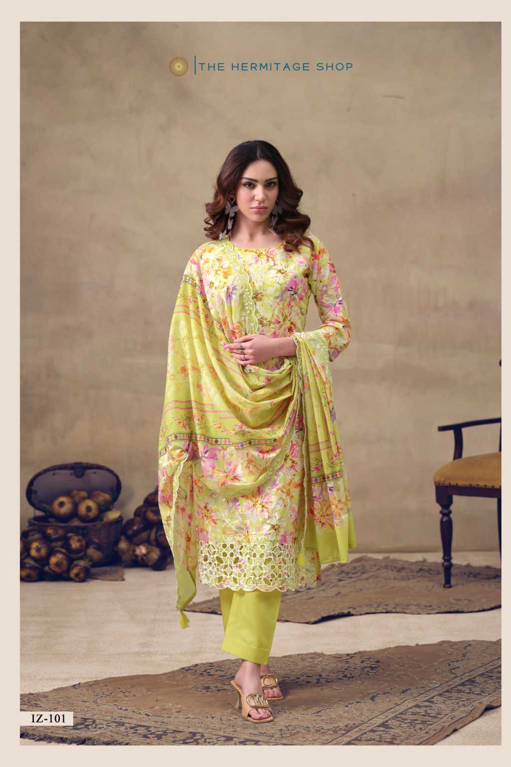 The Heritage Shop Iznik Cotton Salwar Suit Catalog 4 Pcs (6) The Heritage Shop Iznik Cotton Salwar Suit Catalog 4 Pcs - Image 7