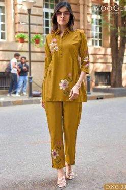 Wooglee Tulip Vol 3 NX Rayon Kurti with Bottom Catalog 4 Pcs