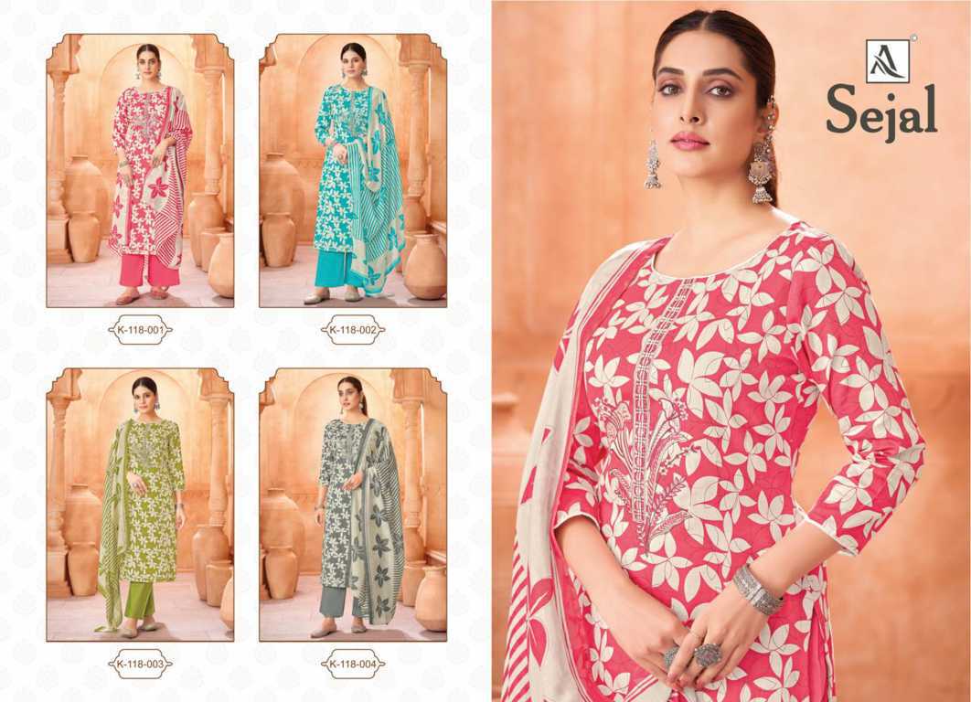 Alok Sejal Viscose Salwar Suit Catalog 4 Pcs (8) Alok Sejal Viscose Salwar Suit Catalog 4 Pcs - Image 9