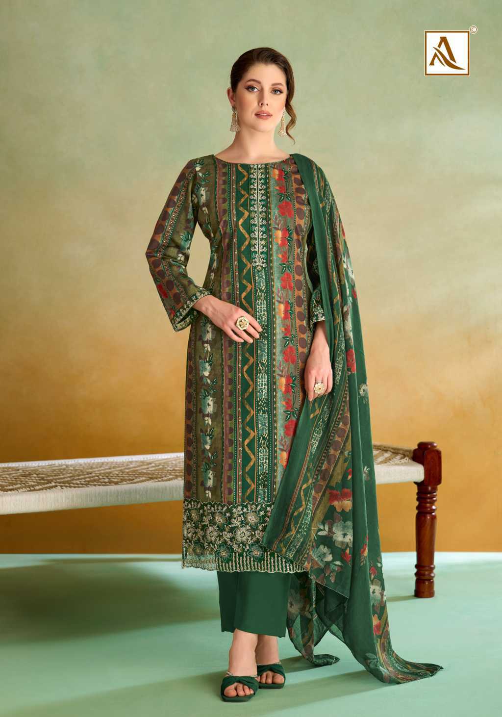 Alok Sitara Night Cotton Salwar Suit Catalog 6 Pcs (14) Alok Sitara Night Cotton Salwar Suit Catalog 6 Pcs - Image 15