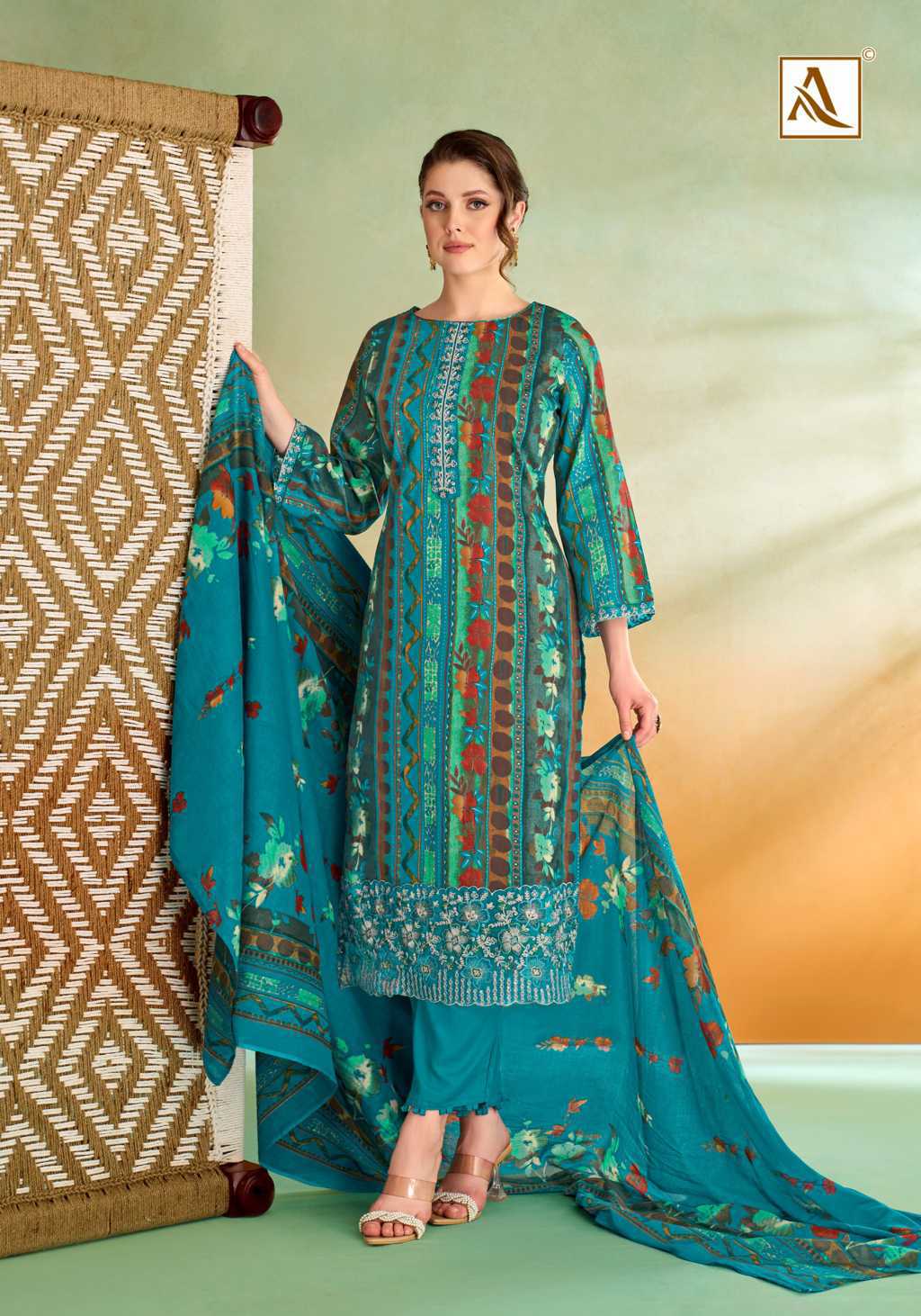 Alok Sitara Night Cotton Salwar Suit Catalog 6 Pcs (3) Alok Sitara Night Cotton Salwar Suit Catalog 6 Pcs - Image 4