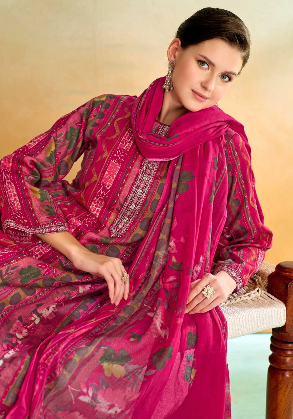 Alok Sitara Night Cotton Salwar Suit Catalog 6 Pcs (5) Alok Sitara Night Cotton Salwar Suit Catalog 6 Pcs - Image 6