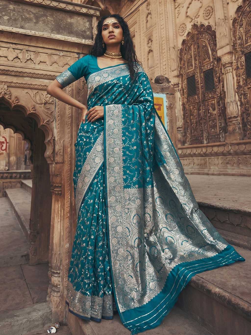 Astita Mandakini Silk Saree Sari Catalog 6 Pcs (2) Astita Mandakini Silk Saree Sari Catalog 6 Pcs - Image 3