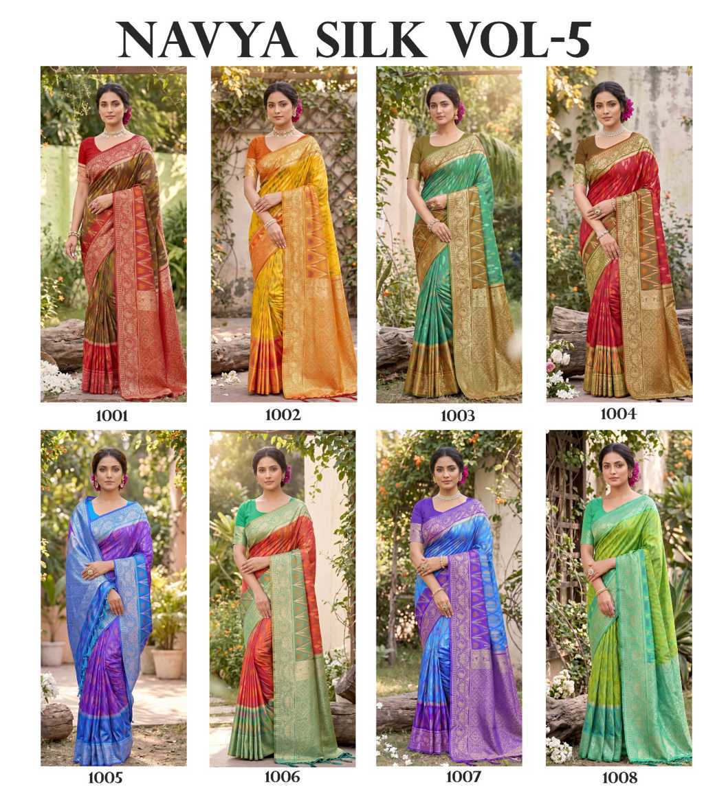 Astita Navya Silk Vol 5 Saree Sari Catalog 8 Pcs (9) Astita Navya Silk Vol 5 Saree Sari Catalog 8 Pcs - Image 10