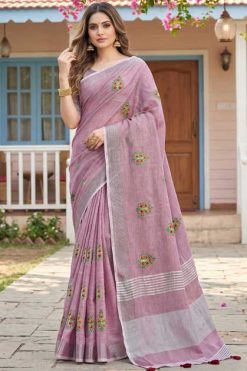 Astita Samaira Linen Saree Sari Catalog 4 Pcs 247x371 - Surat Fabrics