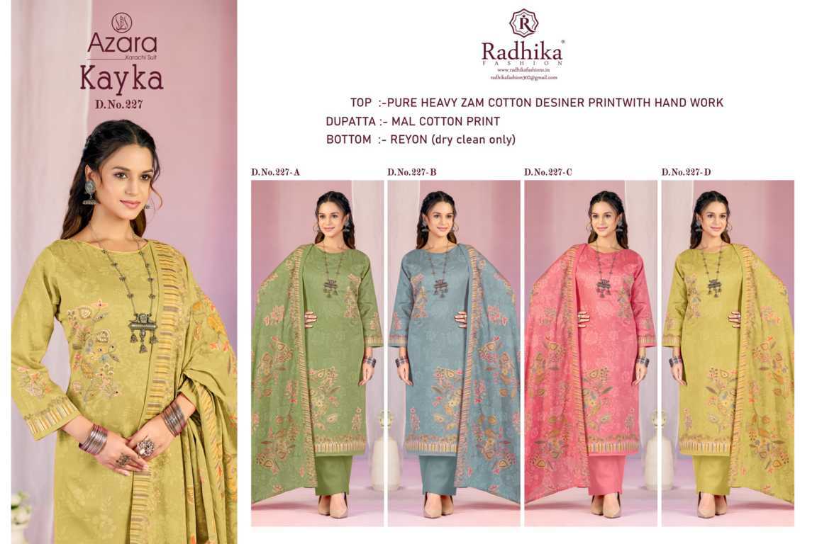 Azara Kayka DN 1227 Cotton Salwar Suit Catalog 4 Pcs (5) Azara Kayka DN 1227 Cotton Salwar Suit Catalog 4 Pcs - Image 6