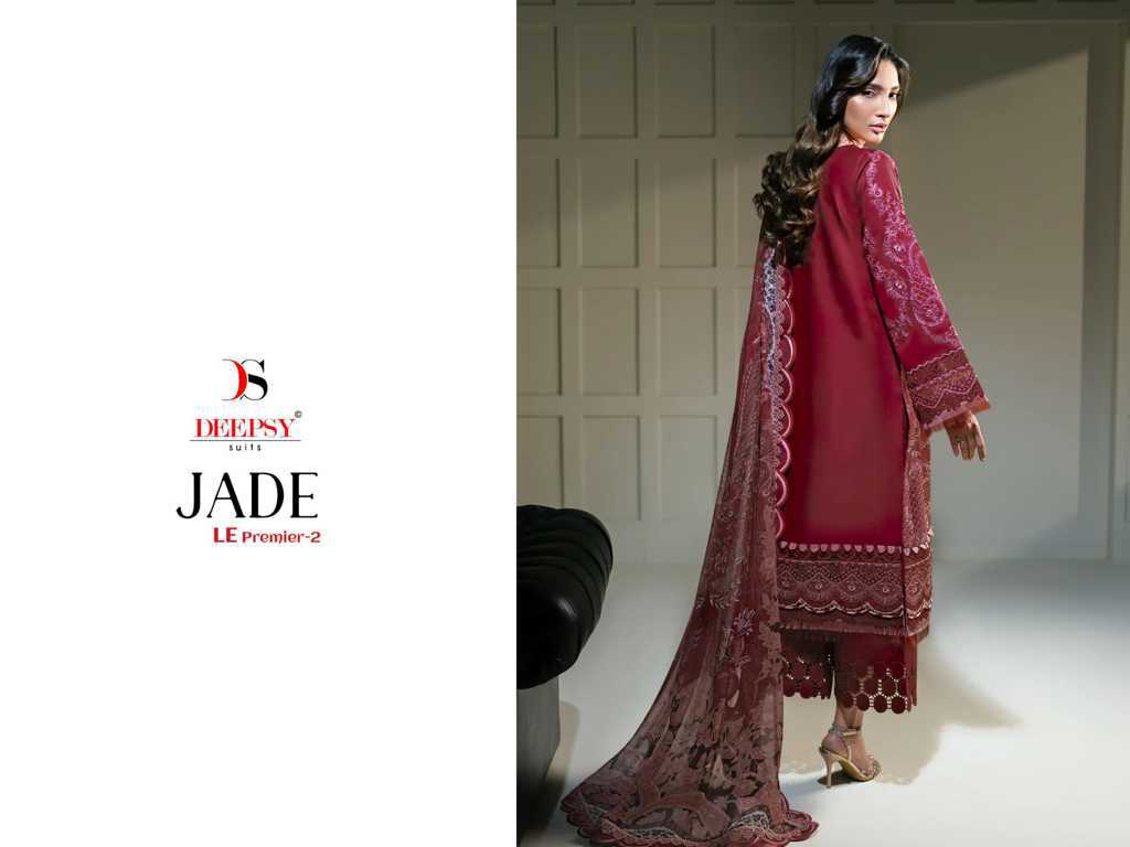 Deepsy Jade Le Premier Vol 2 Chiffon Cotton Salwar Suit Catalog 4 Pcs (1) Deepsy Jade Le Premier Vol 2 Chiffon Cotton Salwar Suit Catalog 4 Pcs - Image 2