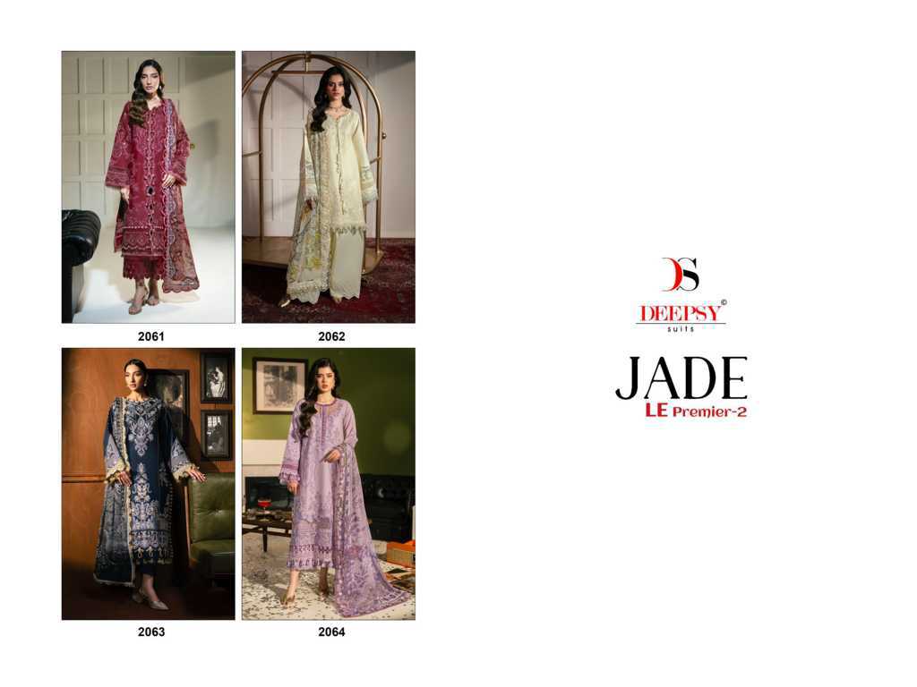 Deepsy Jade Le Premier Vol 2 Chiffon Cotton Salwar Suit Catalog 4 Pcs (10) Deepsy Jade Le Premier Vol 2 Chiffon Cotton Salwar Suit Catalog 4 Pcs - Image 11