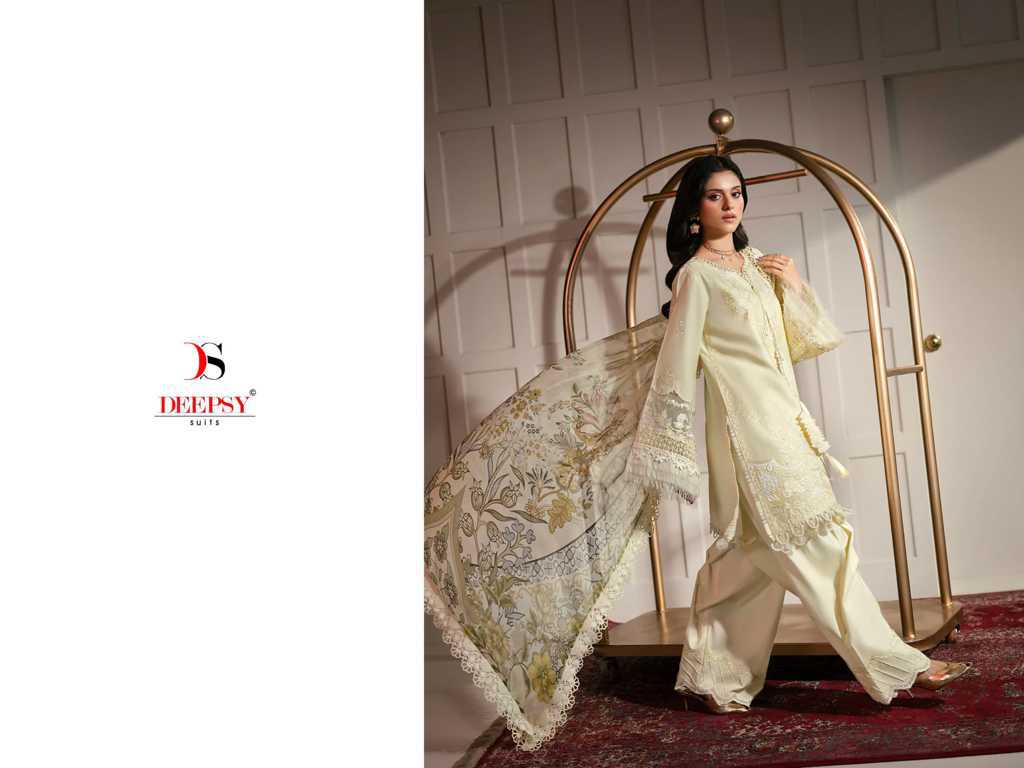 Deepsy Jade Le Premier Vol 2 Chiffon Cotton Salwar Suit Catalog 4 Pcs (4) Deepsy Jade Le Premier Vol 2 Chiffon Cotton Salwar Suit Catalog 4 Pcs - Image 5