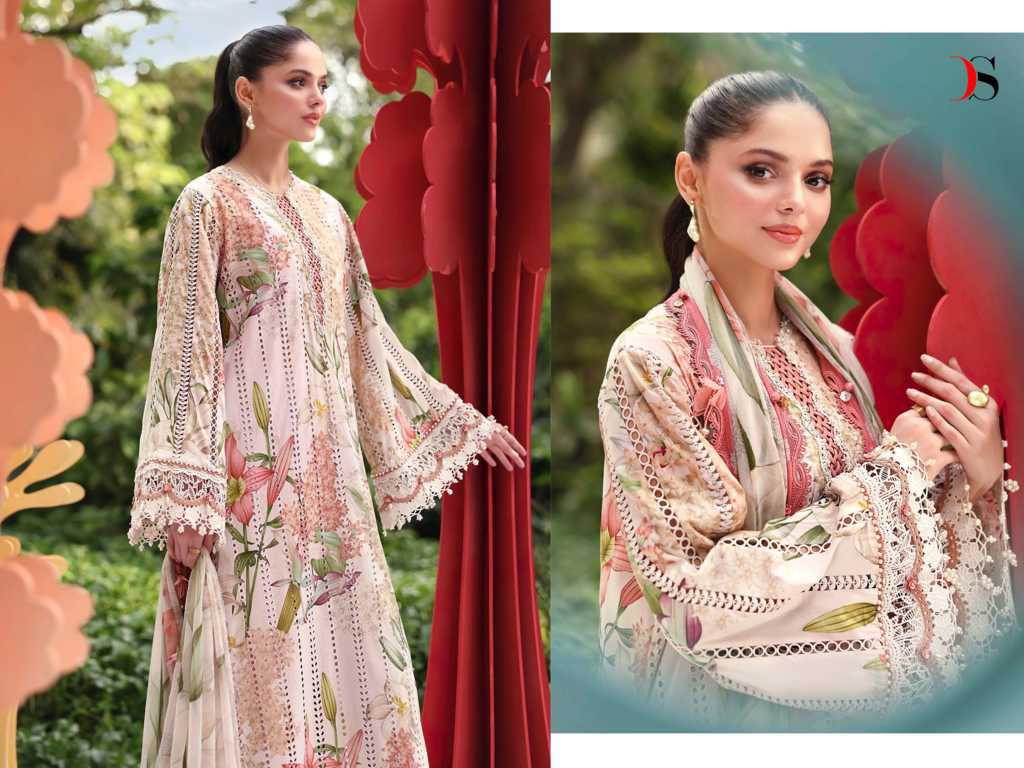 Deepsy Maria B M Print 25 Vol 7 Chiffon Cotton Salwar Suit Catalog 8 Pcs (17) Deepsy Maria B M Print 25 Vol 7 Chiffon Cotton Salwar Suit Catalog 8 Pcs - Image 18