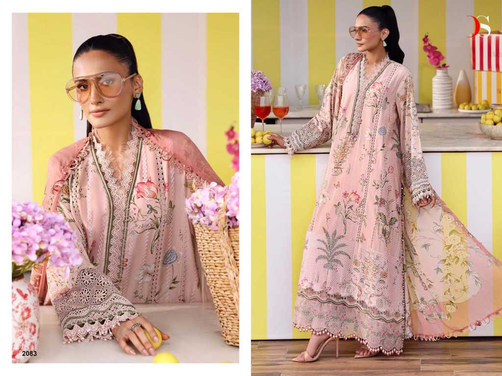 Deepsy Maria B M Print 25 Vol 7 Chiffon Cotton Salwar Suit Catalog 8 Pcs (6) Deepsy Maria B M Print 25 Vol 7 Chiffon Cotton Salwar Suit Catalog 8 Pcs - Image 7