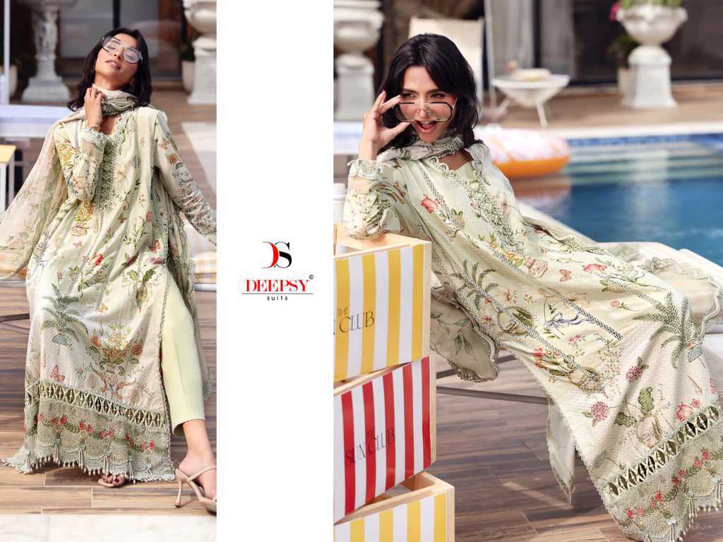 Deepsy Maria B M Print 25 Vol 7 Chiffon Cotton Salwar Suit Catalog 8 Pcs (9) Deepsy Maria B M Print 25 Vol 7 Chiffon Cotton Salwar Suit Catalog 8 Pcs - Image 10
