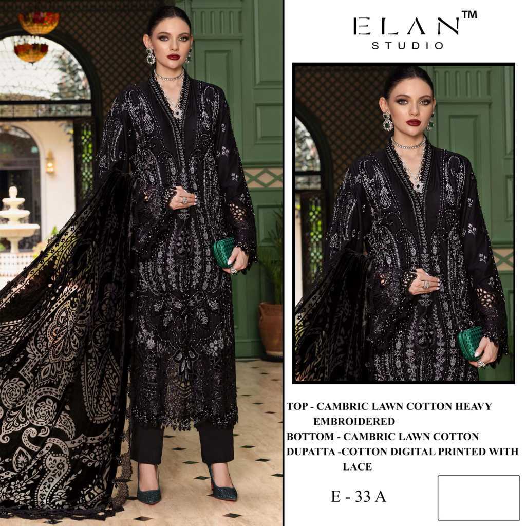 Elan Studio E 33 A-D Cotton Salwar Suit Catalog 4 Pcs (1) Elan Studio E 33 A-D Cotton Salwar Suit Catalog 4 Pcs - Image 2