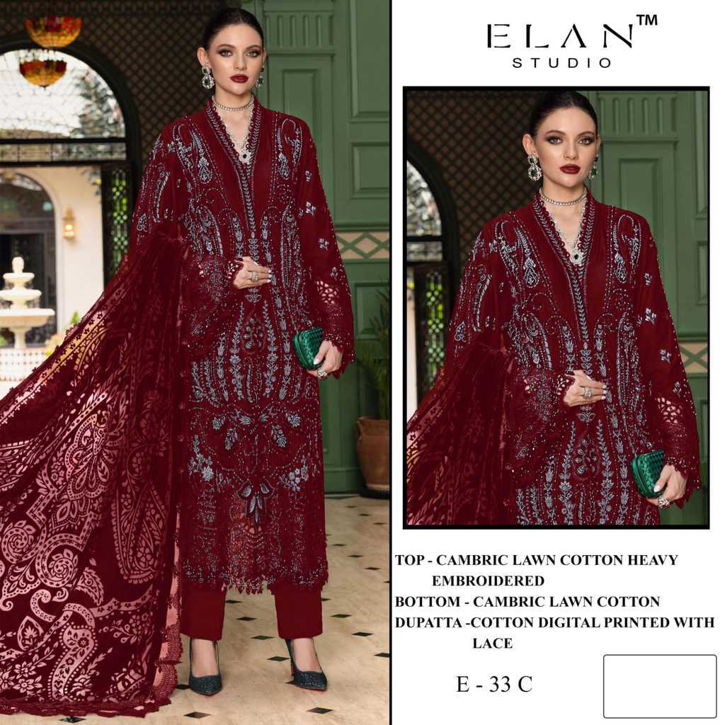 Elan Studio E 33 A-D Cotton Salwar Suit Catalog 4 Pcs (3) Elan Studio E 33 A-D Cotton Salwar Suit Catalog 4 Pcs - Image 4
