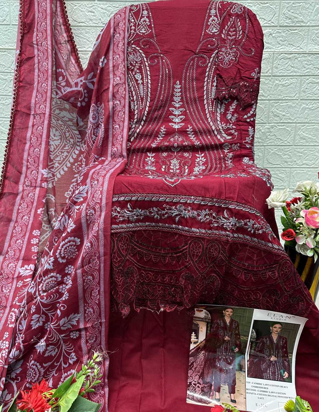 Elan Studio E 33 A-D Cotton Salwar Suit Catalog 4 Pcs (8) Elan Studio E 33 A-D Cotton Salwar Suit Catalog 4 Pcs - Image 9