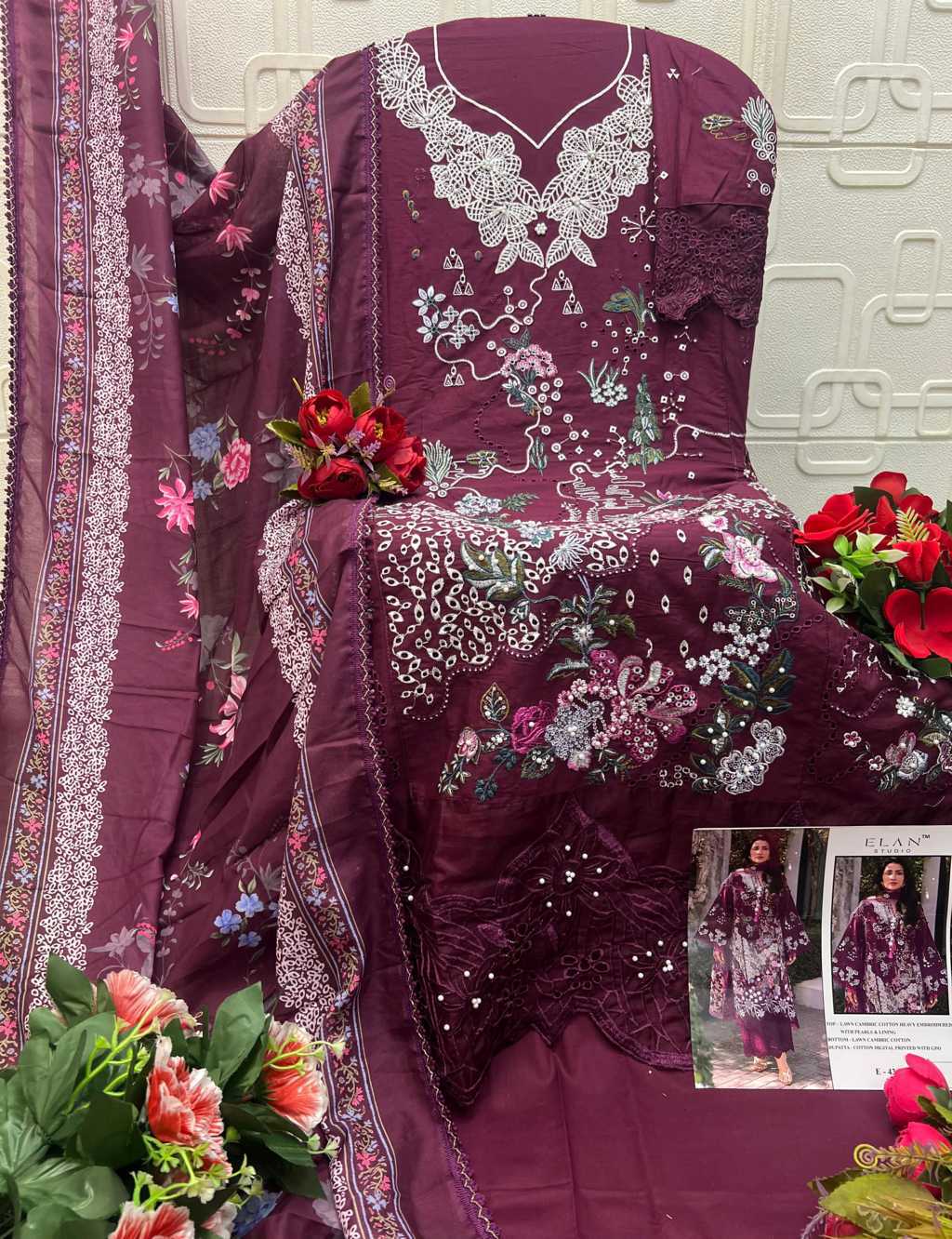 Elan Studio E 43 A-D Cotton Salwar Suit Catalog 4 Pcs (5) Elan Studio E 43 A-D Cotton Salwar Suit Catalog 4 Pcs - Image 6