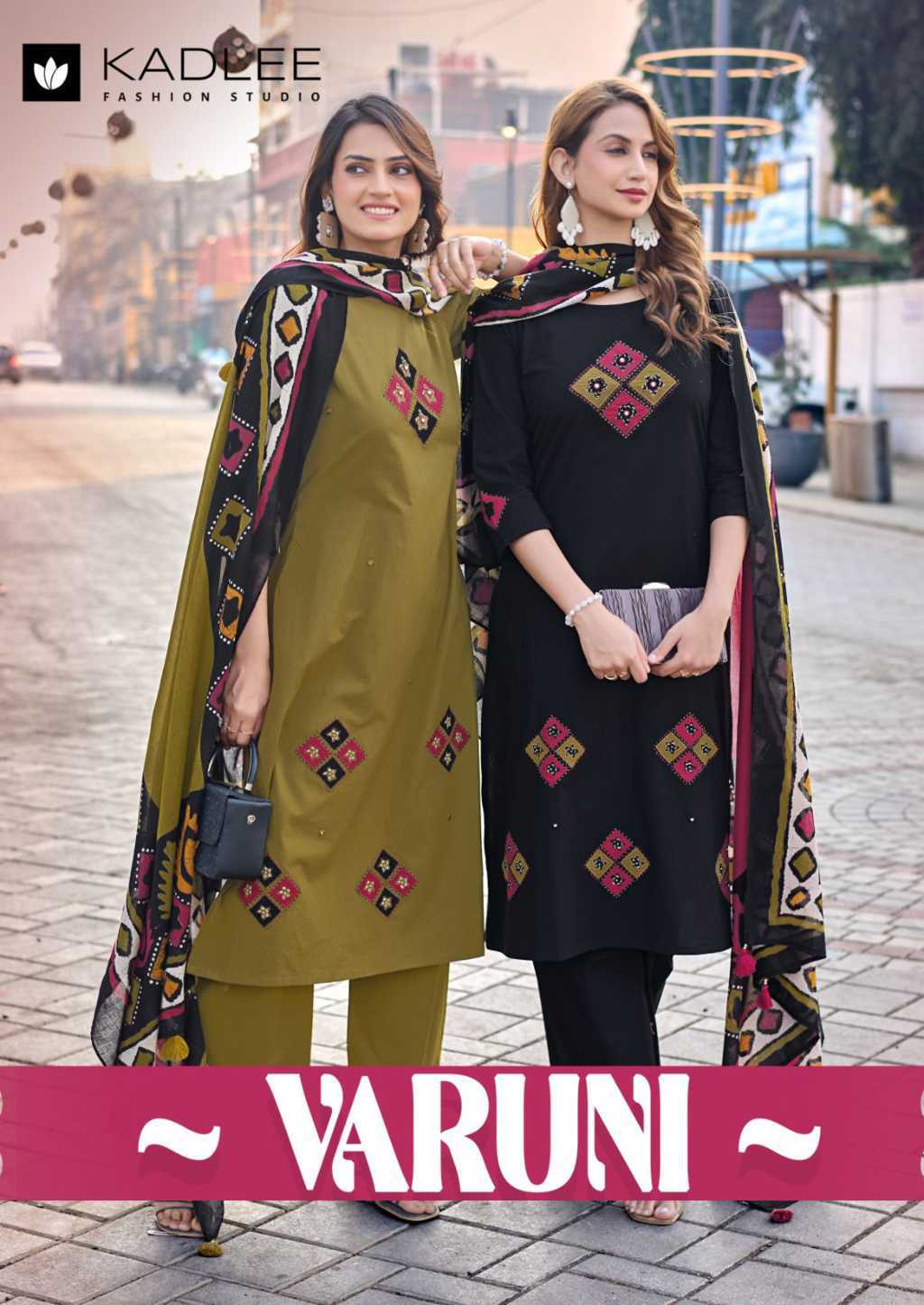 Kadlee Varuni Cotton Kurti with Dupatta Bottom Catalog 4 Pcs (1) Kadlee Varuni Cotton Kurti with Dupatta Bottom Catalog 4 Pcs - Image 2