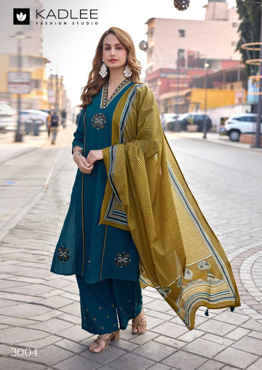 Kadlee Varuni Cotton Kurti with Dupatta Bottom Catalog 4 Pcs (5) Kadlee Varuni Cotton Kurti with Dupatta Bottom Catalog 4 Pcs - Image 6