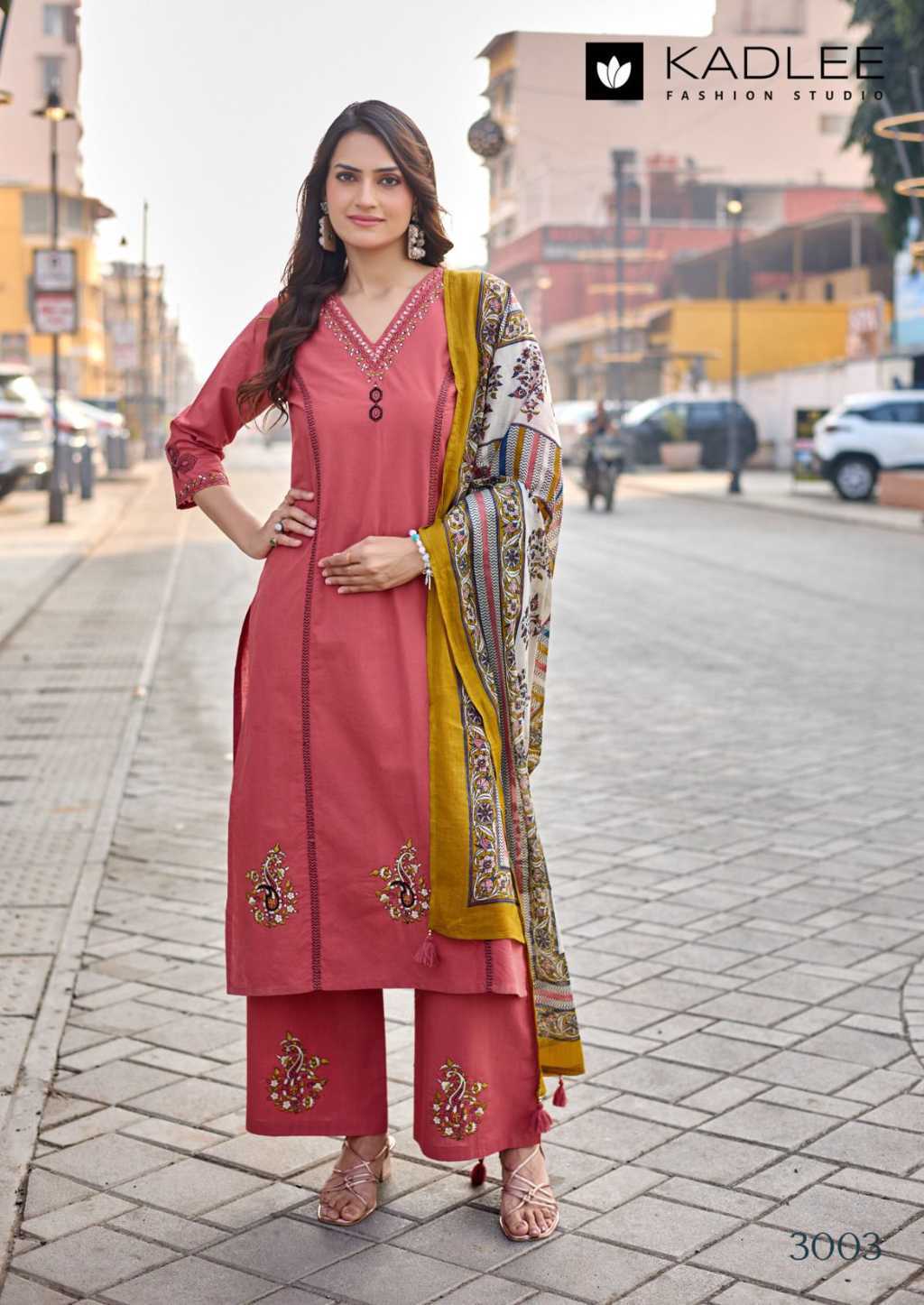 Kadlee Varuni Cotton Kurti with Dupatta Bottom Catalog 4 Pcs (6) Kadlee Varuni Cotton Kurti with Dupatta Bottom Catalog 4 Pcs - Image 7