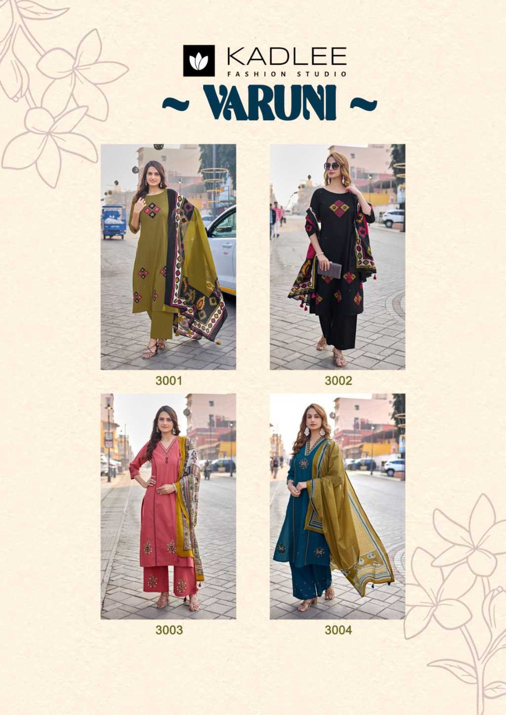 Kadlee Varuni Cotton Kurti with Dupatta Bottom Catalog 4 Pcs (7) Kadlee Varuni Cotton Kurti with Dupatta Bottom Catalog 4 Pcs - Image 8