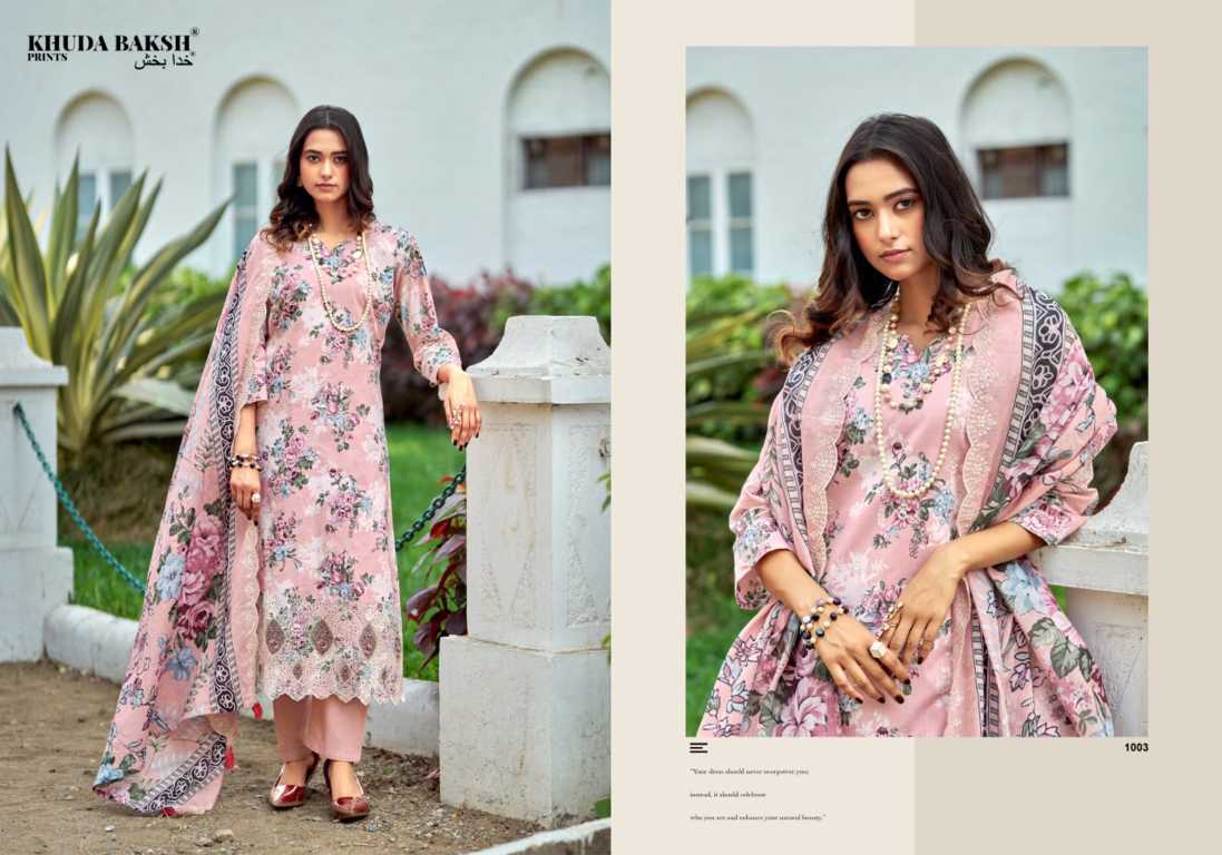 Khuda Baksh Prints Dastaan E Jashan Hit List Lawn Salwar Suit Catalog 6 Pcs (1) Khuda Baksh Prints Dastaan E Jashan Hit List Lawn Salwar Suit Catalog 6 Pcs - Image 2