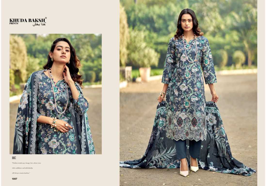 Khuda Baksh Prints Dastaan E Jashan Hit List Lawn Salwar Suit Catalog 6 Pcs (4) Khuda Baksh Prints Dastaan E Jashan Hit List Lawn Salwar Suit Catalog 6 Pcs - Image 5