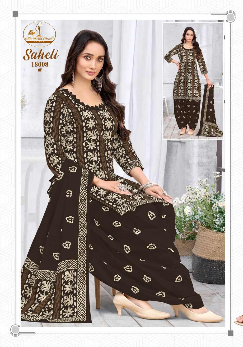 Miss World Choice Saheli Vol 18 Cotton Suit Catalog 10 Pcs (10) Miss World Choice Saheli Vol 18 Cotton Suit Catalog 10 Pcs - Image 11