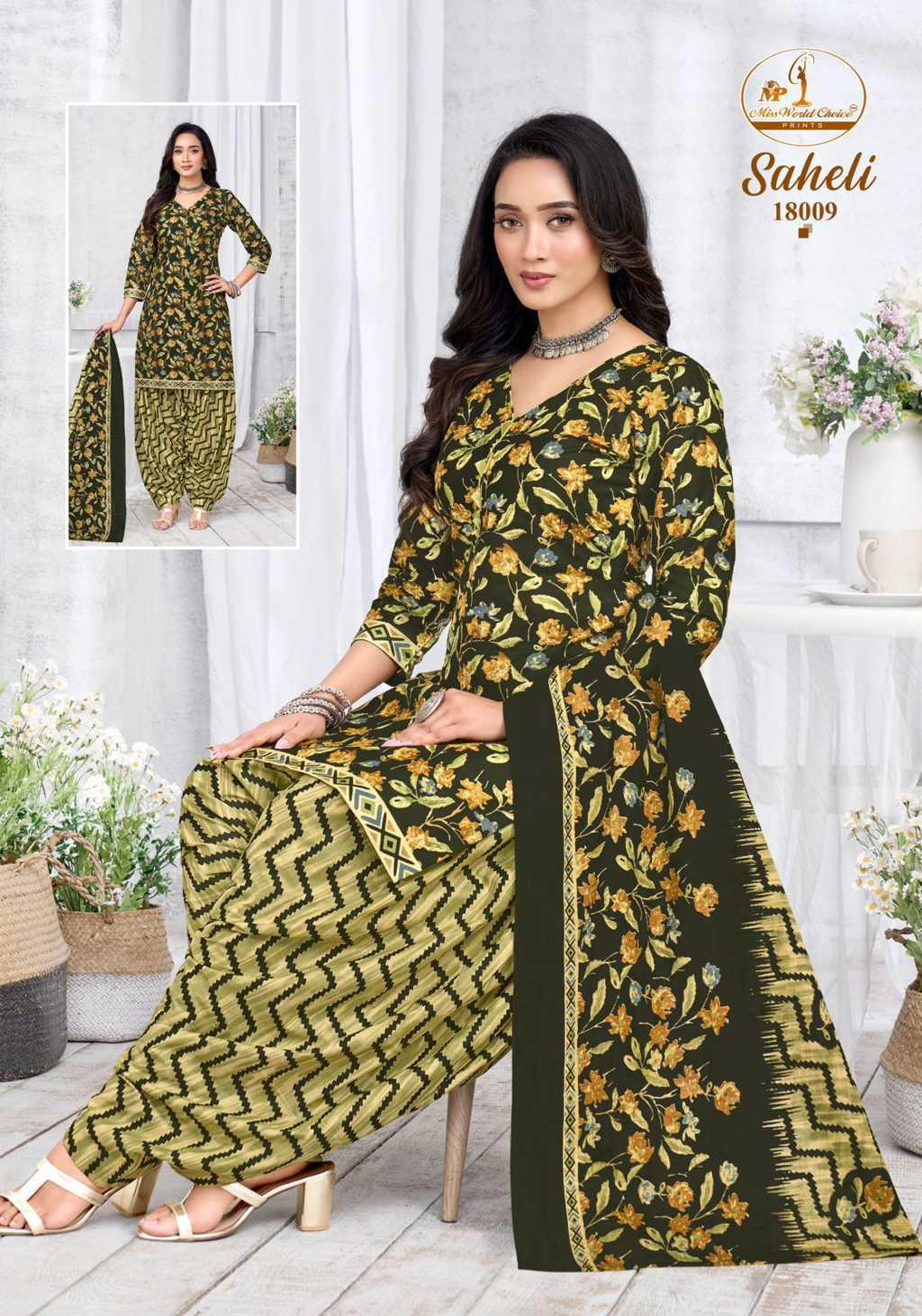 Miss World Choice Saheli Vol 18 Cotton Suit Catalog 10 Pcs (13) Miss World Choice Saheli Vol 18 Cotton Suit Catalog 10 Pcs - Image 14