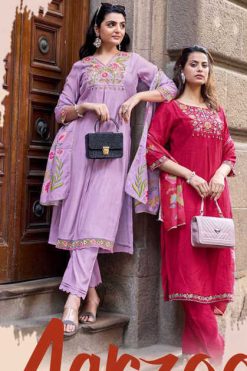 Mittoo Aarzoo Kurti with Dupatta Bottom Viscose Catalog 6 Pcs 247x371 - Surat Fabrics