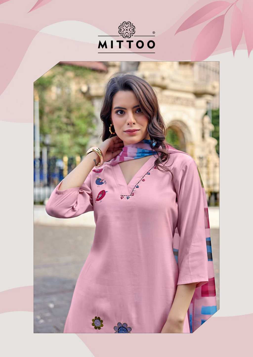 Mittoo Vanshika Kurti with Dupatta Bottom Silk Catalog 6 Pcs (1) Mittoo Vanshika Kurti with Dupatta Bottom Silk Catalog 6 Pcs - Image 2