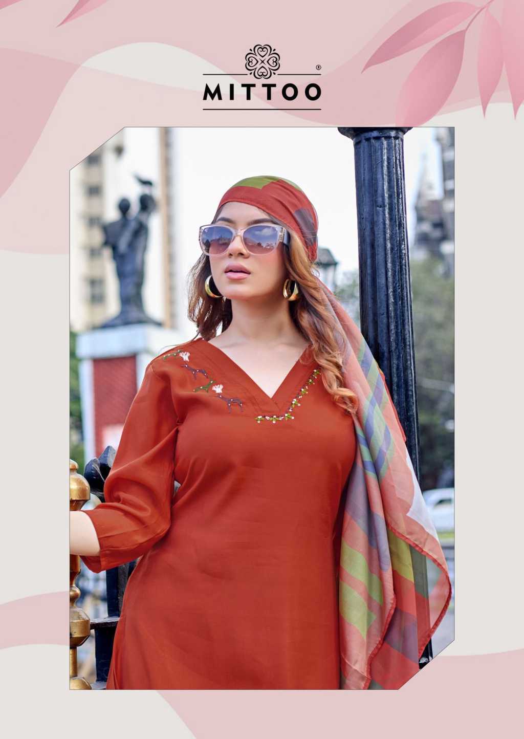 Mittoo Vanshika Kurti with Dupatta Bottom Silk Catalog 6 Pcs (8) Mittoo Vanshika Kurti with Dupatta Bottom Silk Catalog 6 Pcs - Image 9