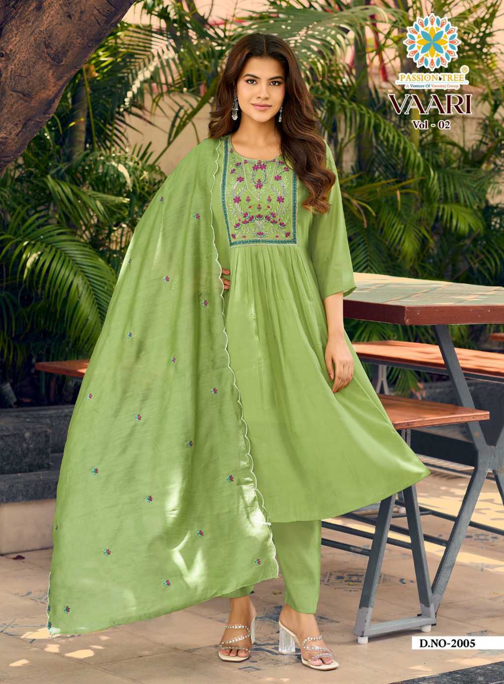 Passion Tree Vaari Vol 2 Kurti with Dupatta Bottom Chanderi Catalog 6 Pcs (6) Passion Tree Vaari Vol 2 Kurti with Dupatta Bottom Chanderi Catalog 6 Pcs - Image 7
