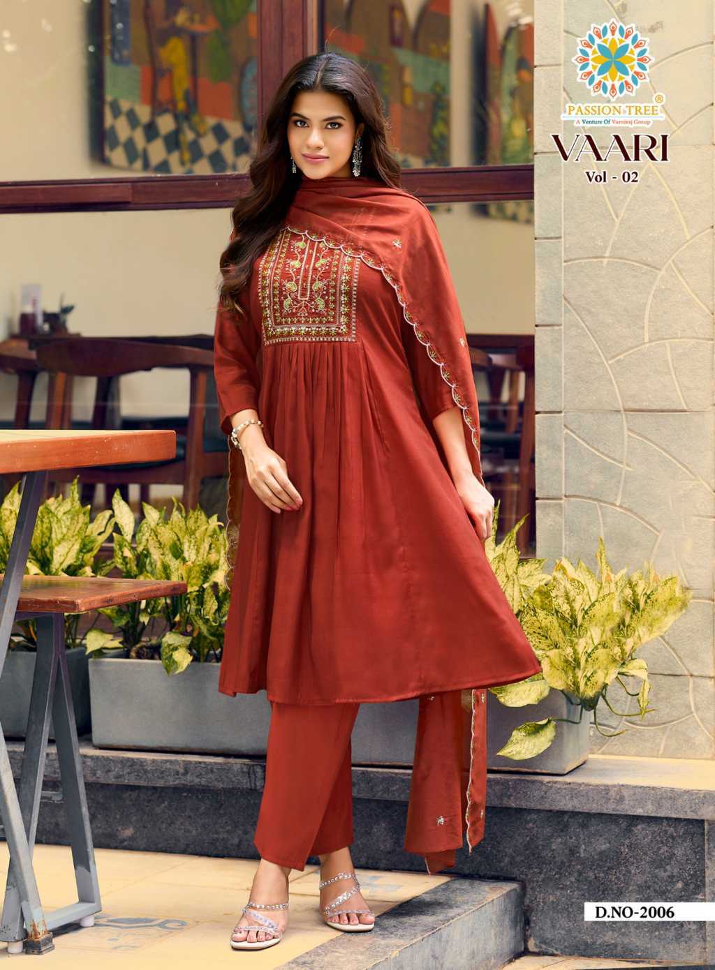 Passion Tree Vaari Vol 2 Kurti with Dupatta Bottom Chanderi Catalog 6 Pcs (9) Passion Tree Vaari Vol 2 Kurti with Dupatta Bottom Chanderi Catalog 6 Pcs - Image 10