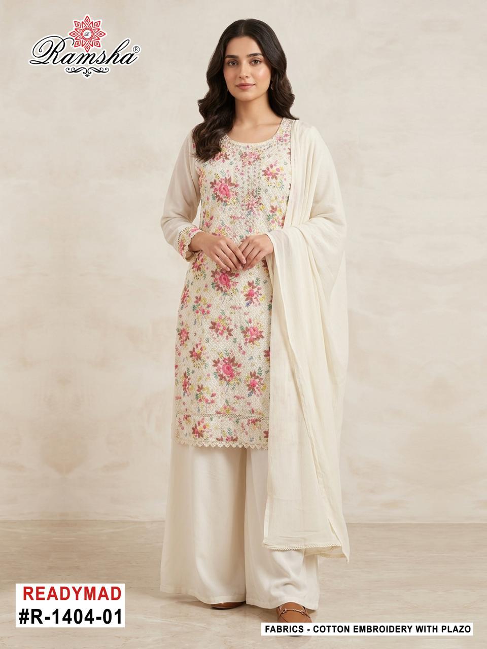 Ramsha R 1404 NX Cotton Readymade Salwar Suit Catalog 4 Pcs (1) Ramsha R 1404 NX Cotton Readymade Salwar Suit Catalog 4 Pcs - Image 2