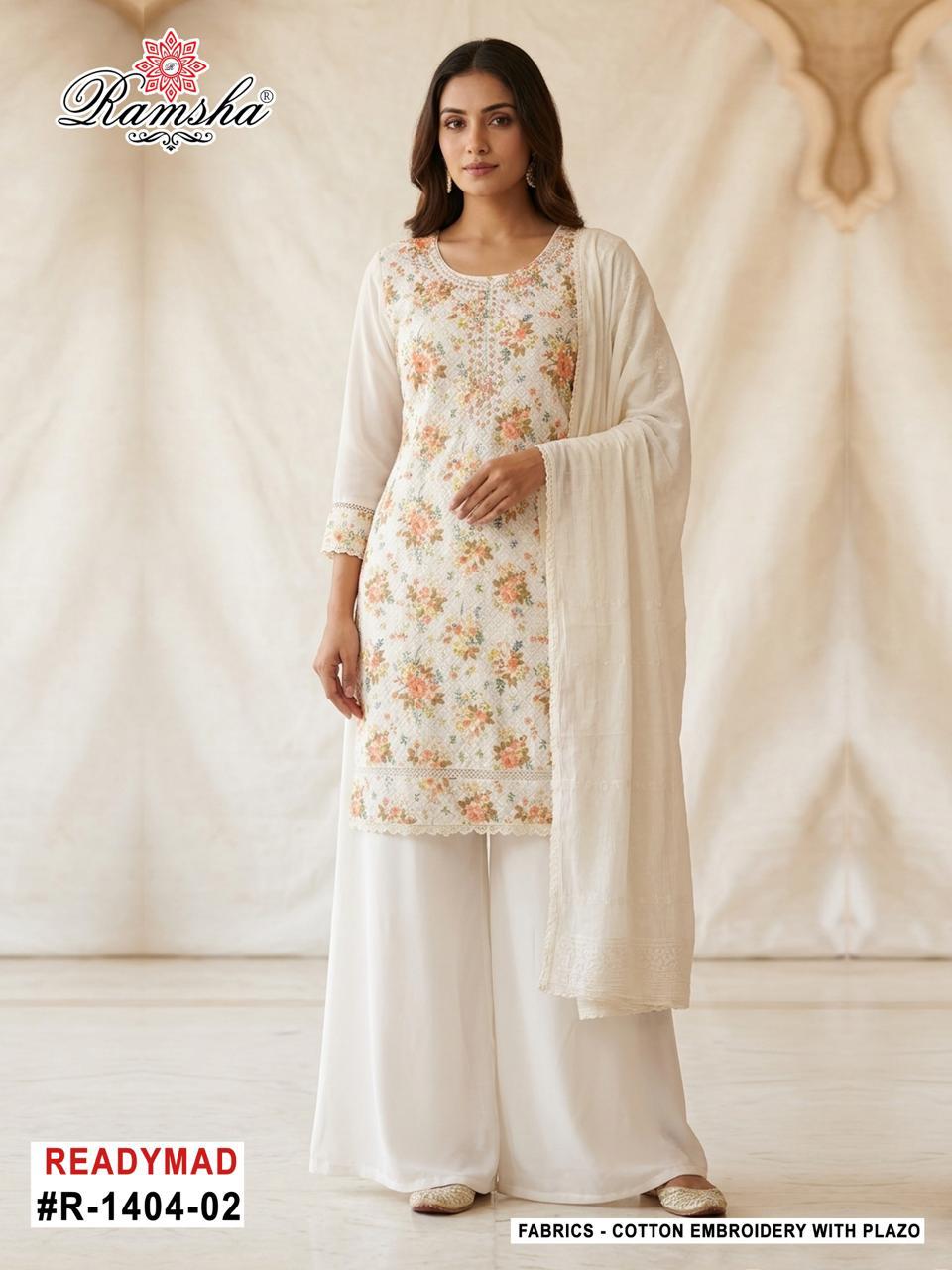 Ramsha R 1404 NX Cotton Readymade Salwar Suit Catalog 4 Pcs (4) Ramsha R 1404 NX Cotton Readymade Salwar Suit Catalog 4 Pcs - Image 5