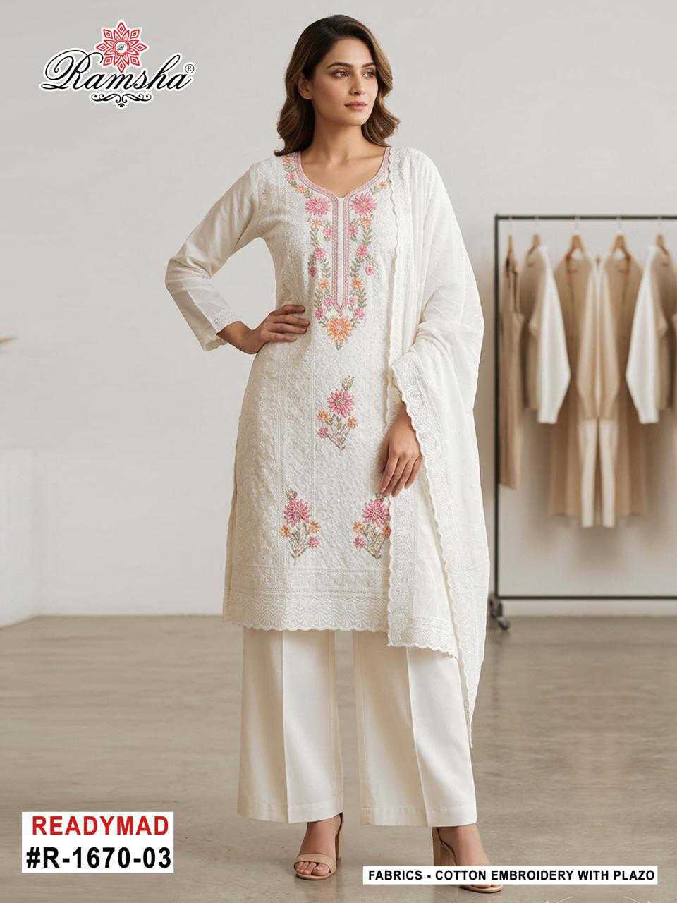 Ramsha R 1670 NX Cotton Readymade Salwar Suit Catalog 5 Pcs (2) Ramsha R 1670 NX Cotton Readymade Salwar Suit Catalog 5 Pcs - Image 2