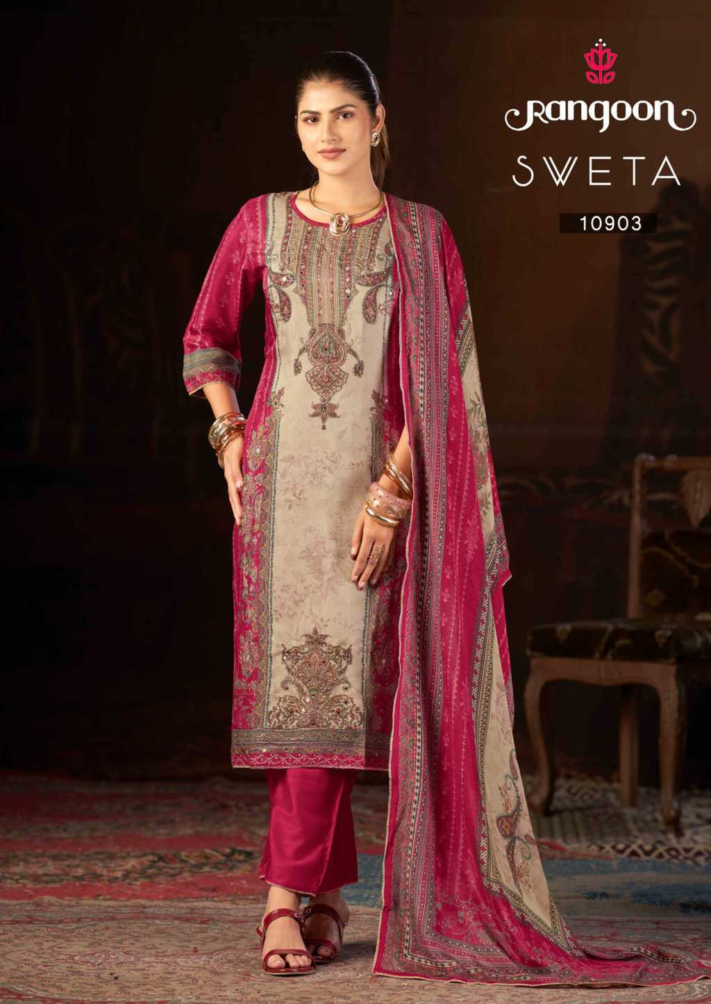 Rangoon Sveta by Kessi Muslin Readymade Salwar Suit Catalog 4 Pcs (4) Rangoon Sveta by Kessi Muslin Readymade Salwar Suit Catalog 4 Pcs - Image 5