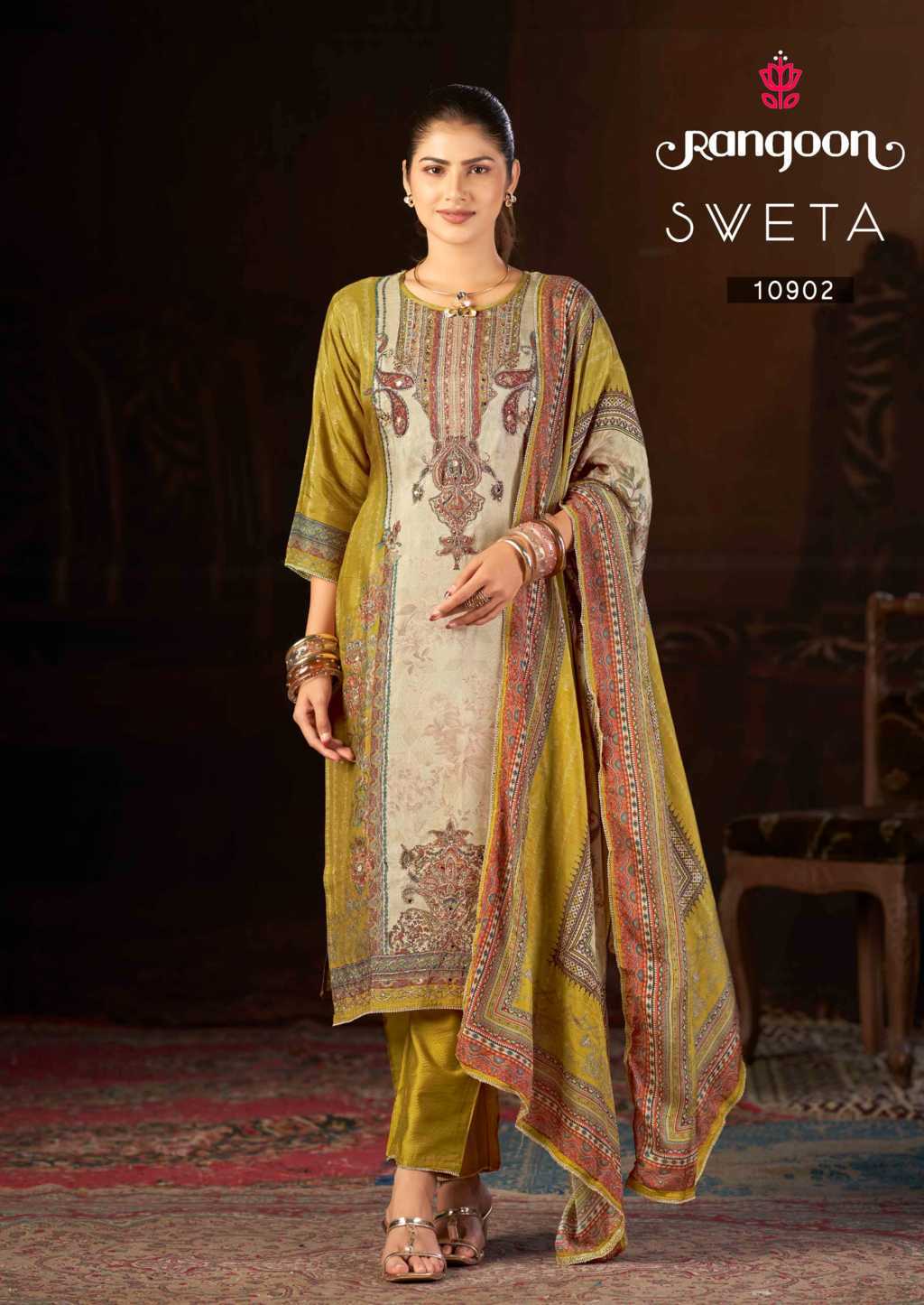 Rangoon Sveta by Kessi Muslin Readymade Salwar Suit Catalog 4 Pcs (5) Rangoon Sveta by Kessi Muslin Readymade Salwar Suit Catalog 4 Pcs - Image 6