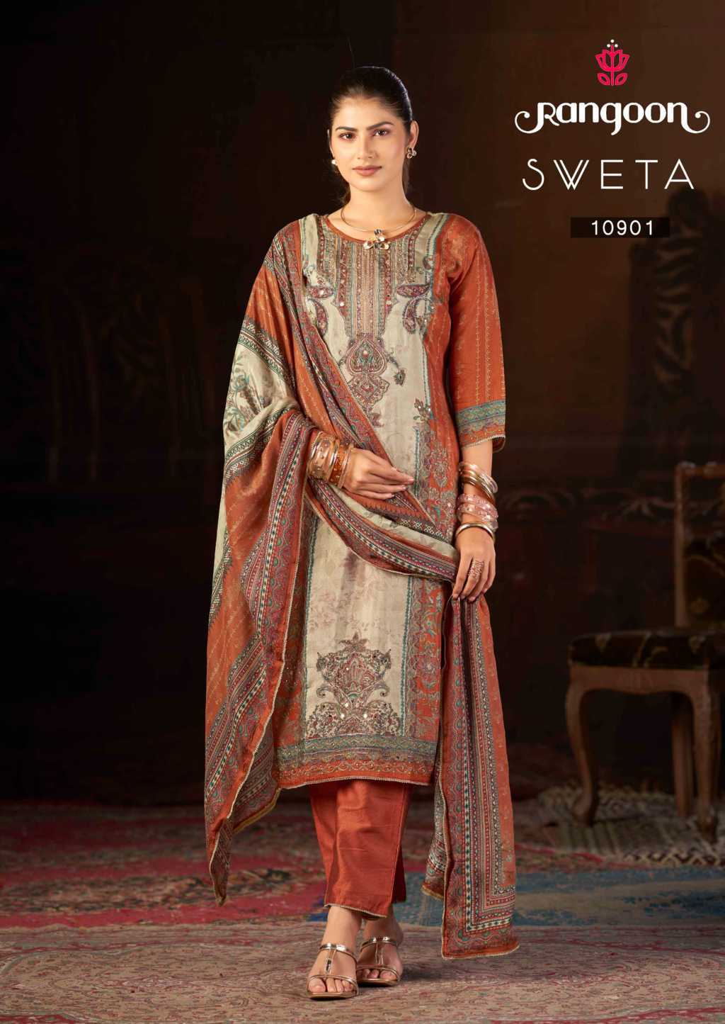 Rangoon Sveta by Kessi Muslin Readymade Salwar Suit Catalog 4 Pcs (6) Rangoon Sveta by Kessi Muslin Readymade Salwar Suit Catalog 4 Pcs - Image 7