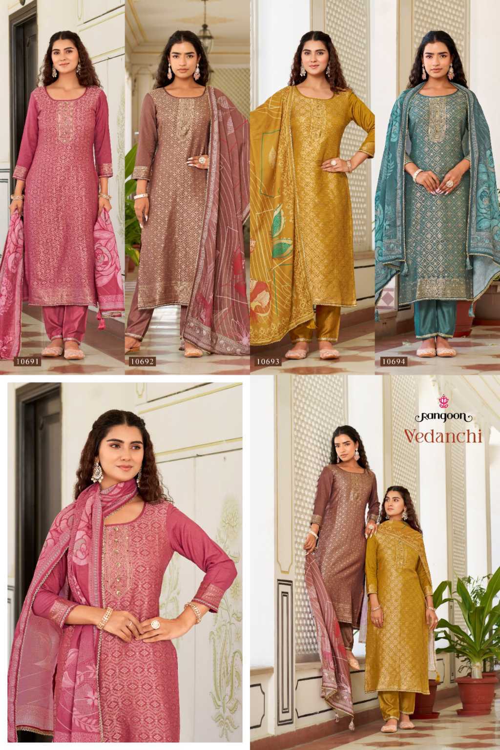 Rangoon Vedanchi by Kessi Viscose Readymade Salwar Suit Catalog 4 Pcs (11) Rangoon Vedanchi by Kessi Viscose Readymade Salwar Suit Catalog 4 Pcs - Image 12