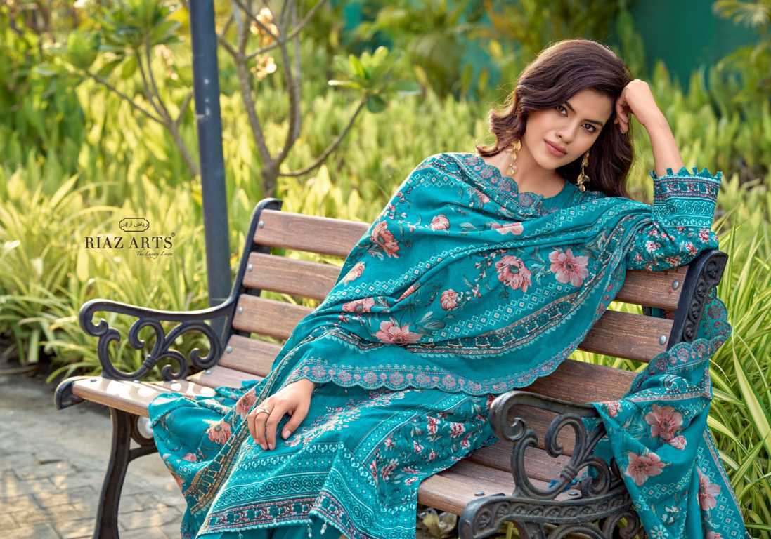 Riaz Arts Nawazish Vol 3 by Mumtaz Arts Cotton Salwar Suit Catalog 6 Pcs (1) Riaz Arts Nawazish Vol 3 by Mumtaz Arts Cotton Salwar Suit Catalog 6 Pcs - Image 2