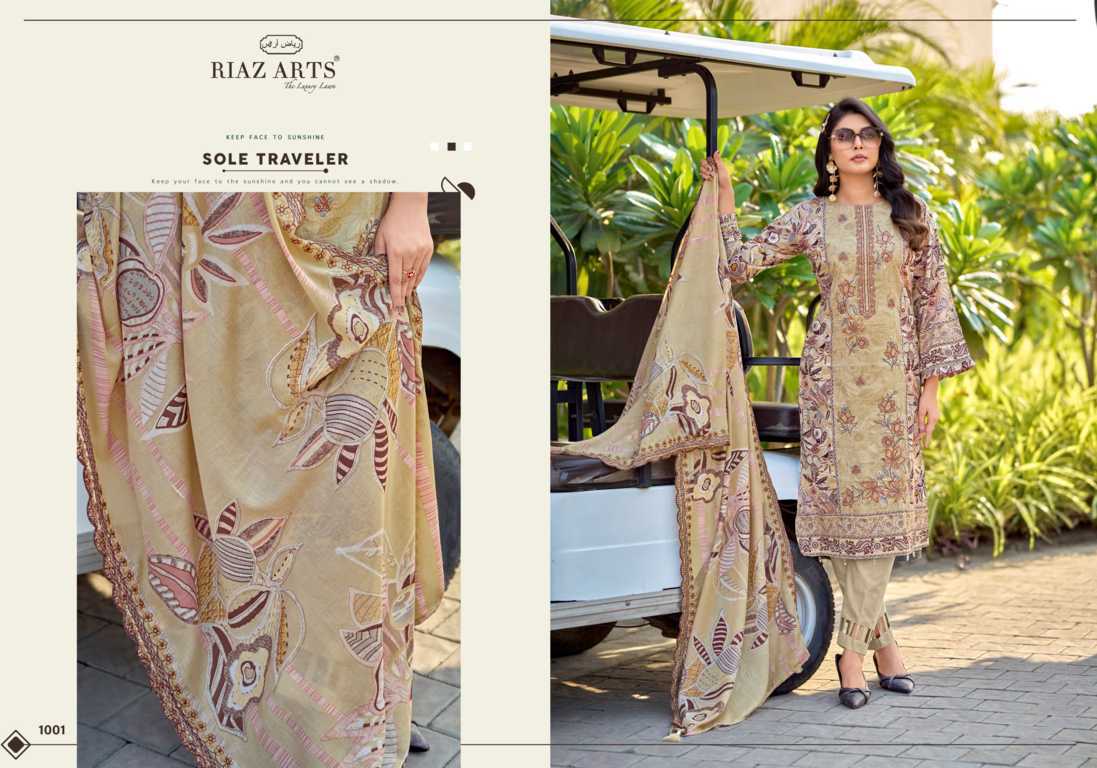 Riaz Arts Nawazish Vol 3 by Mumtaz Arts Cotton Salwar Suit Catalog 6 Pcs (2) Riaz Arts Nawazish Vol 3 by Mumtaz Arts Cotton Salwar Suit Catalog 6 Pcs - Image 3