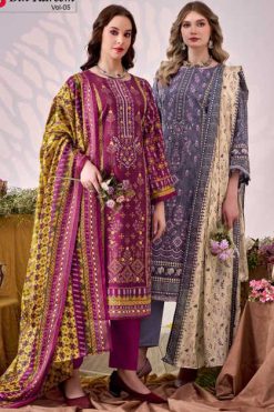 Romani Bin Kareem Vol 5 Cotton Salwar Suit Catalog 8 Pcs 247x371 - Surat Fabrics