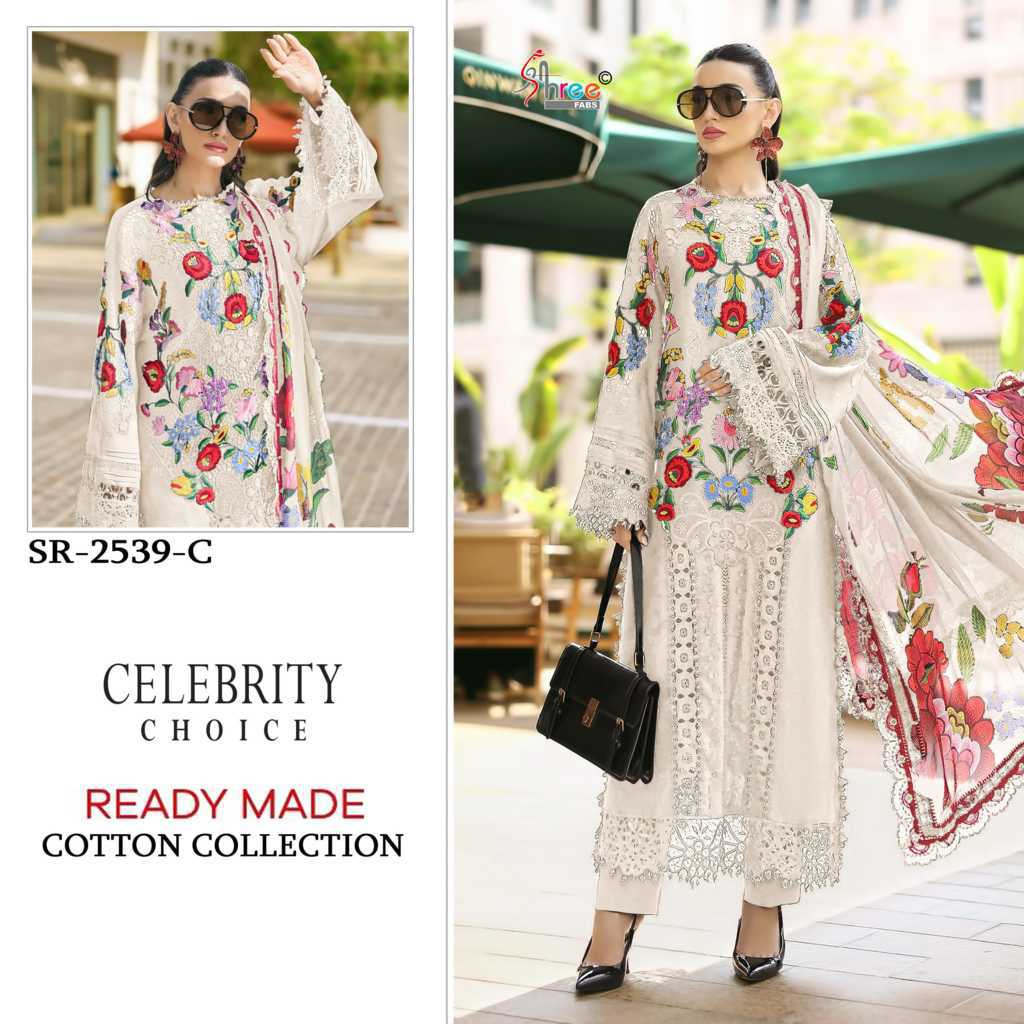 Shree Fabs Celebrity Choice SR 2539 A-D Cotton Readymade Salwar Suit Catalog 4 Pcs (1) Shree Fabs Celebrity Choice SR 2539 A-D Cotton Readymade Salwar Suit Catalog 4 Pcs - Image 2