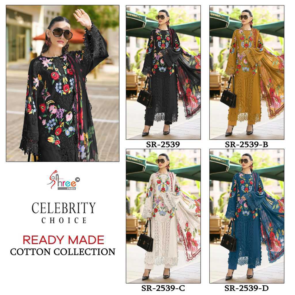 Shree Fabs Celebrity Choice SR 2539 A-D Cotton Readymade Salwar Suit Catalog 4 Pcs (11) Shree Fabs Celebrity Choice SR 2539 A-D Cotton Readymade Salwar Suit Catalog 4 Pcs - Image 12