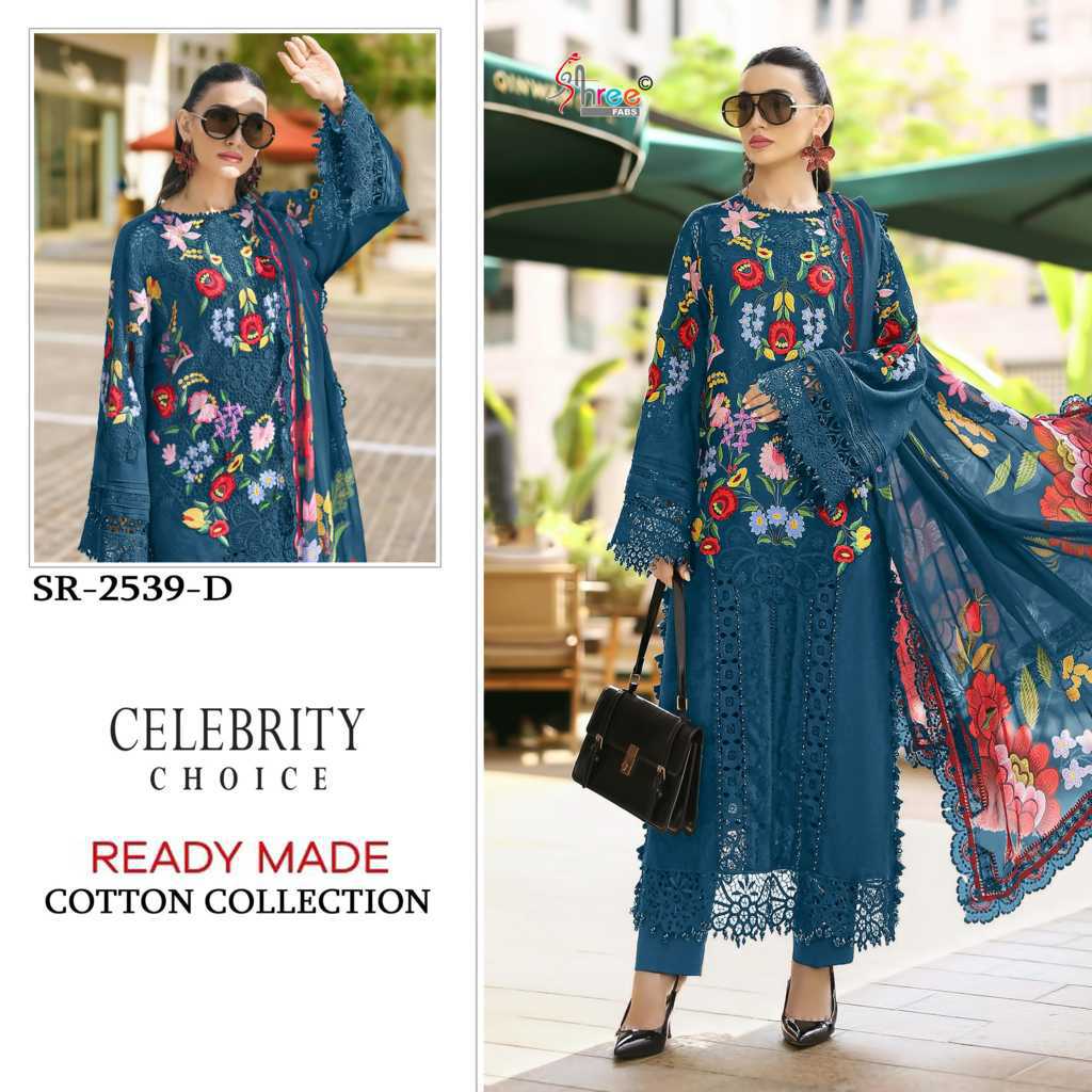 Shree Fabs Celebrity Choice SR 2539 A-D Cotton Readymade Salwar Suit Catalog 4 Pcs (3) Shree Fabs Celebrity Choice SR 2539 A-D Cotton Readymade Salwar Suit Catalog 4 Pcs - Image 4