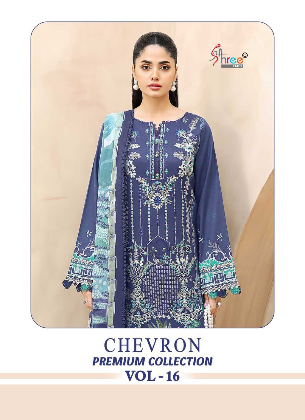 Shree Fabs Chevron Premium Collection Vol 16 Chiffon Cotton Salwar Suit Catalog 8 Pcs (1) Shree Fabs Chevron Premium Collection Vol 16 Chiffon Cotton Salwar Suit Catalog 8 Pcs - Image 2