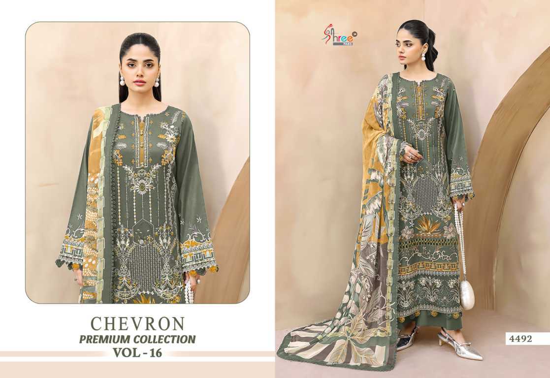 Shree Fabs Chevron Premium Collection Vol 16 Chiffon Cotton Salwar Suit Catalog 8 Pcs (2) Shree Fabs Chevron Premium Collection Vol 16 Chiffon Cotton Salwar Suit Catalog 8 Pcs - Image 3
