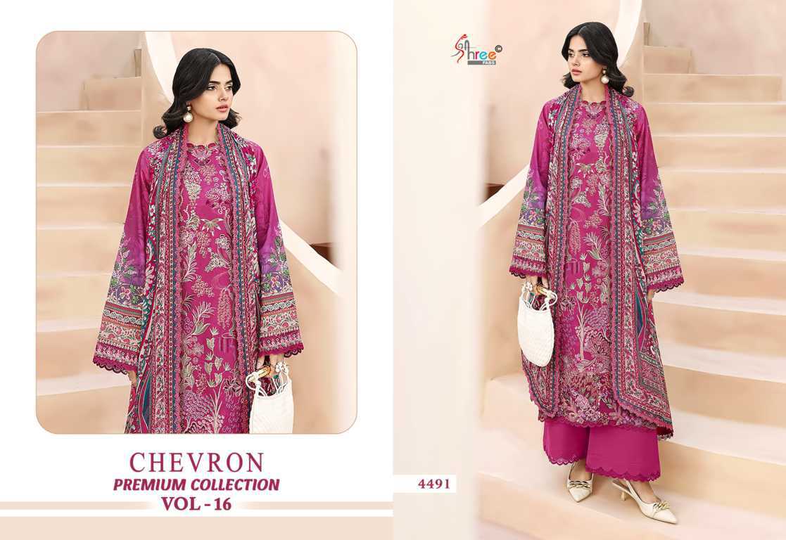 Shree Fabs Chevron Premium Collection Vol 16 Chiffon Cotton Salwar Suit Catalog 8 Pcs (3) Shree Fabs Chevron Premium Collection Vol 16 Chiffon Cotton Salwar Suit Catalog 8 Pcs - Image 4